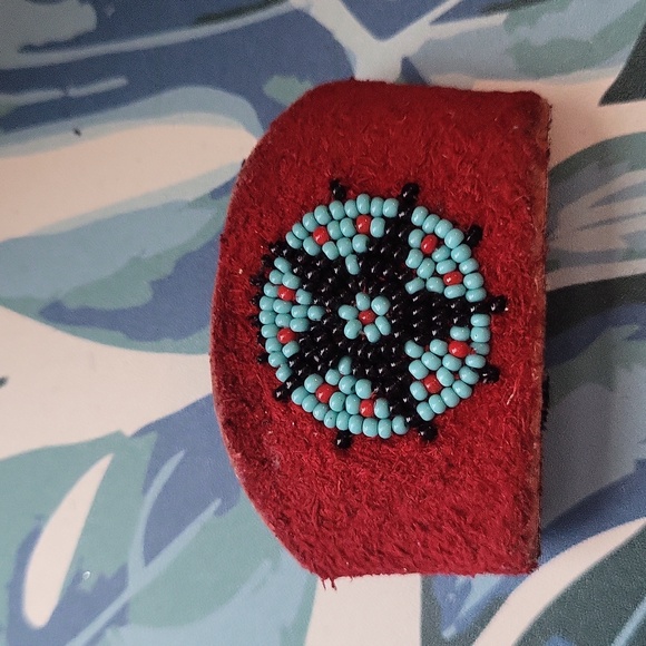 Native Colorful Beaded Earrings Set - Picture 2 of 7